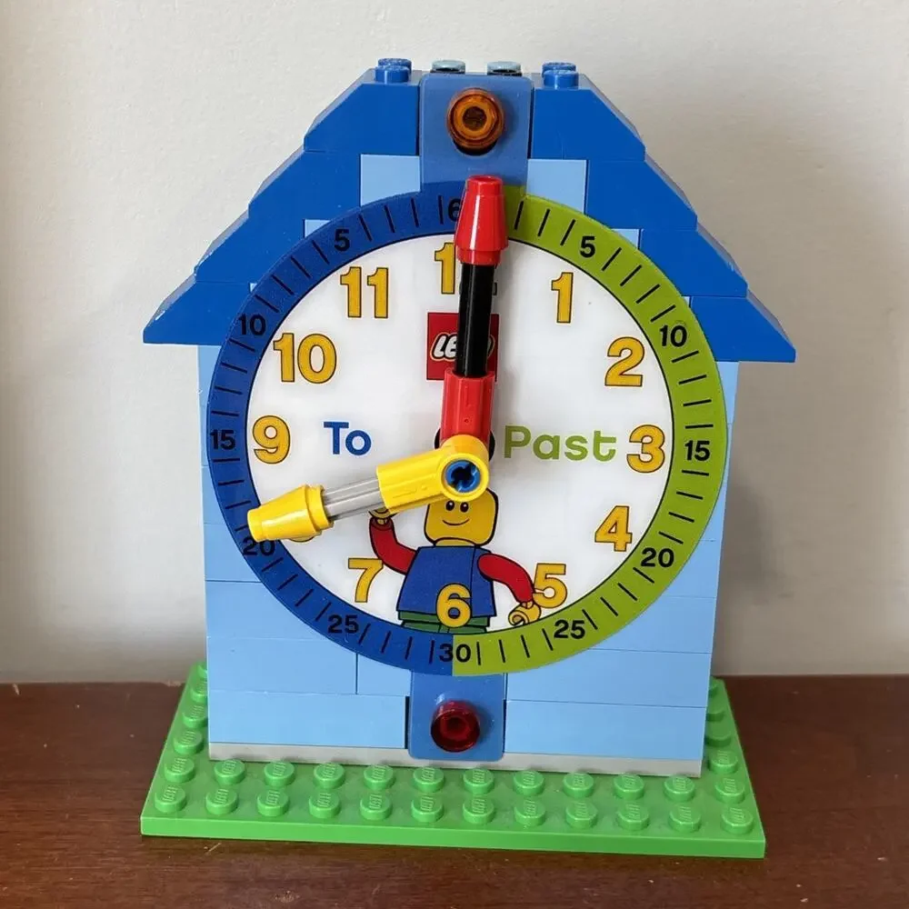 LEGO Time Teacher Constructible Clock Activity Card 24 Cards (9005008) READ